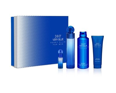 PERRY ELLIS 360 BLUE EDT 100ML SET 4PCS