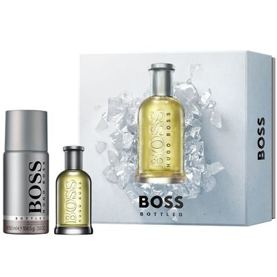 HUGO BOSS BOTTLE EDT 100ML SET 2PCS +DEO