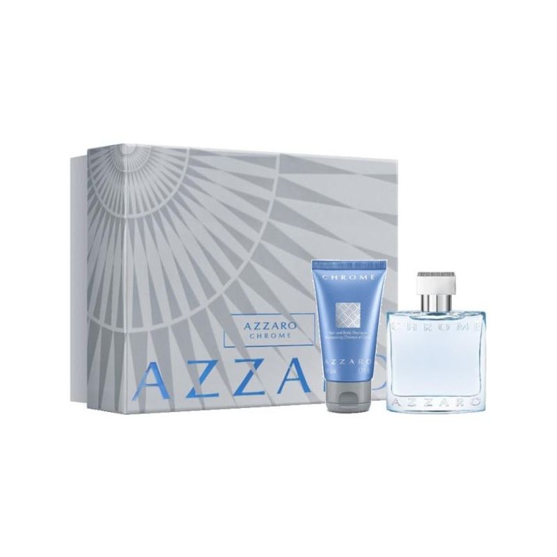 AZZARO CHROME EDT 100ML +LOTION SET