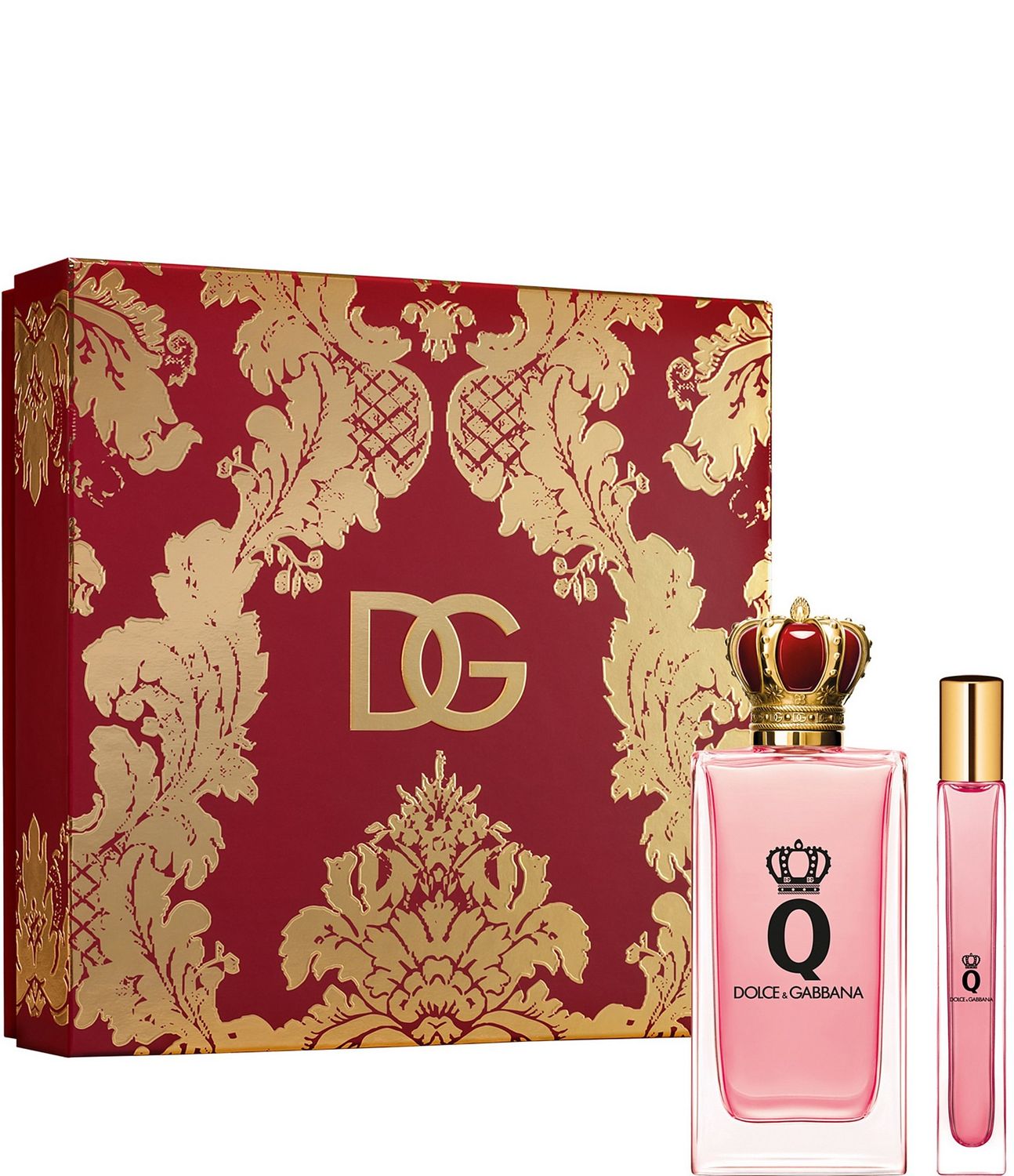 DOLCE &amp; GABANNA QUEEN EDP SET 100ML 2PCS+MINI