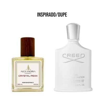 Crystal Peak Inspirado en Creed Silver mountaib 55ML extracto perfume Alexandria Fragrances