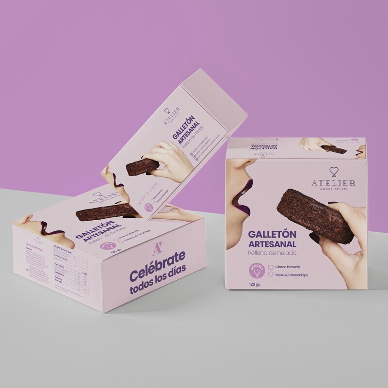 Choco Galletón Artesanal con Helado Choco Brownie    (1 unidad)