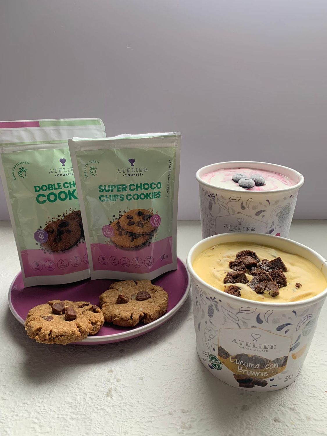 Pack Pruébame 💜: 2 medios + 2 cookies 80 gr