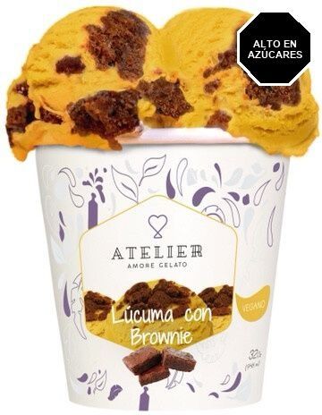 Lúcuma con Brownie 1 Litro