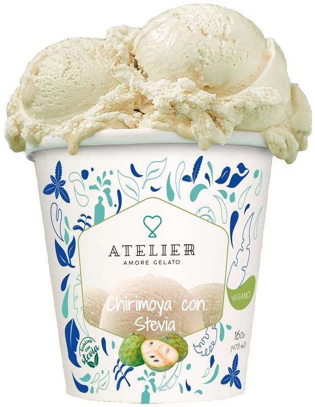 Chirimoya con Stevia 500ml- vegano