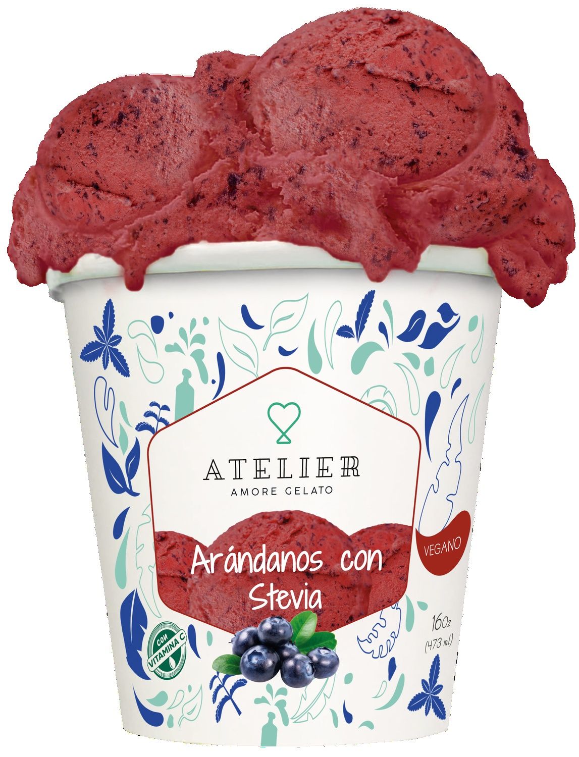 Arándanos con Stevia 500ml- vegano