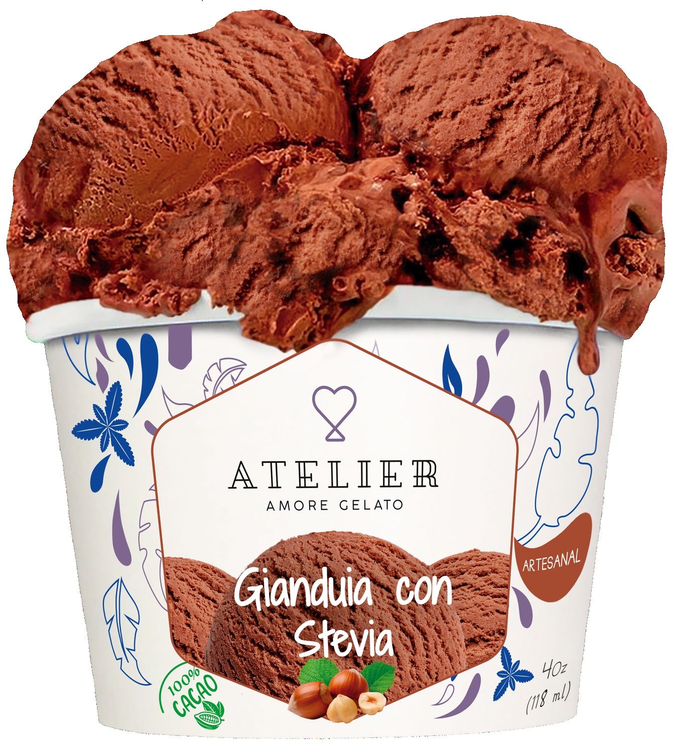 Gianduia con Stevia 118ml