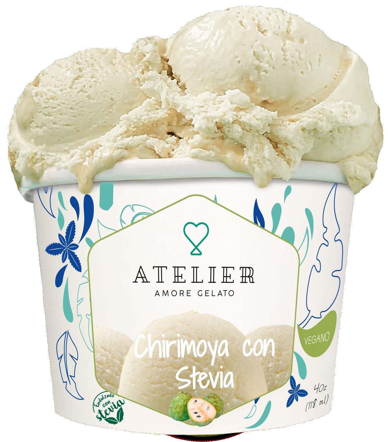 Chirimoya con Stevia 118ml- vegano