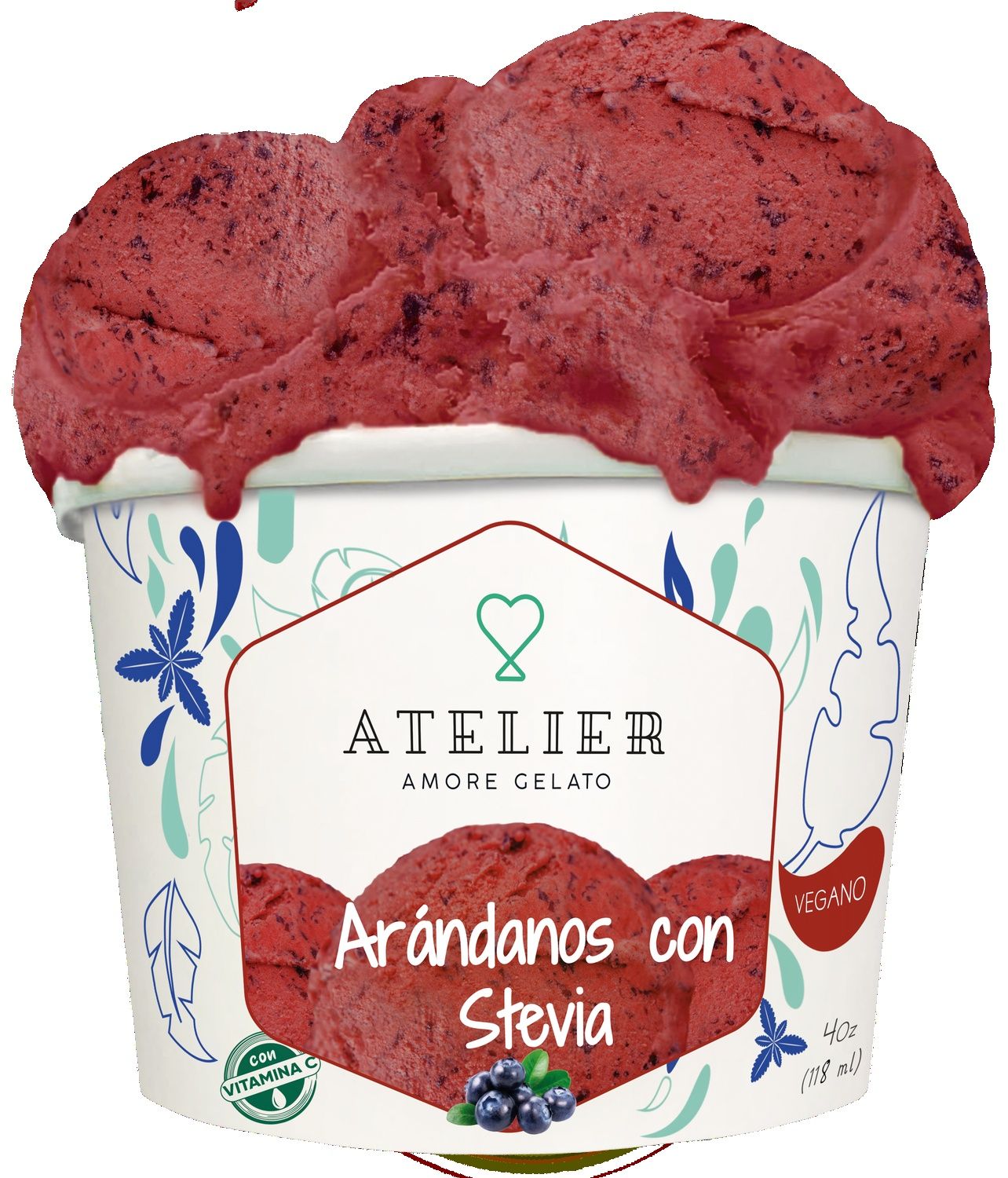 Arándanos con Stevia 118ml- vegano