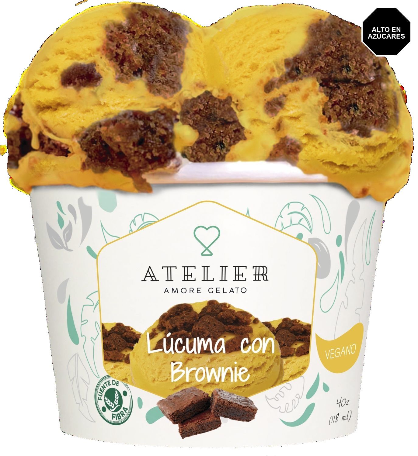 Lúcuma con Brownie Vegano 118ml
