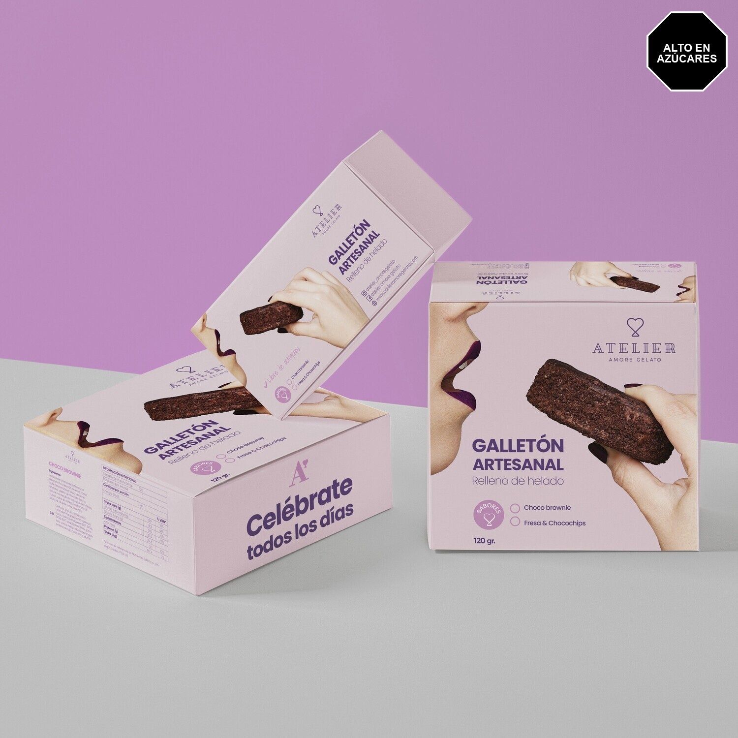 Choco Galletón Artesanal con Helado Choco Brownie    (1 unidad)