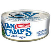 Atun Van Camps Lomitos En Agua X 160 Gramos