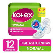 Toallas Femeninas Kotex Normal Con Alas X 12 Paquetes Paca X 12