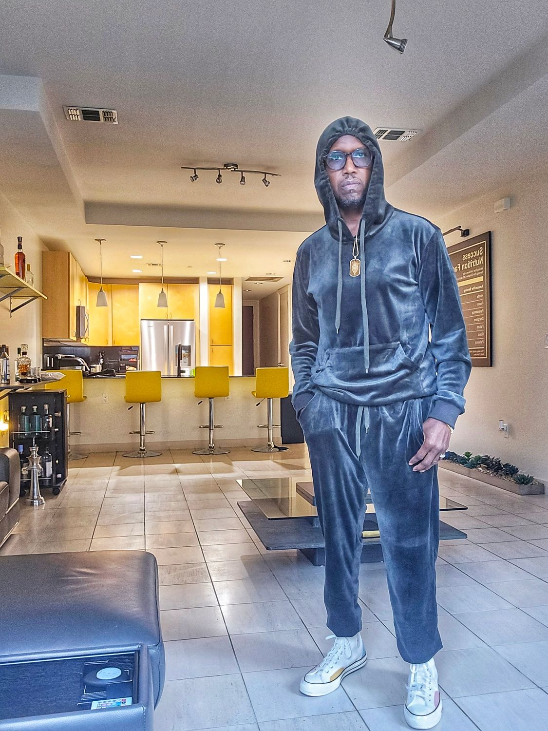 Velour Hoodie Sweatsuit