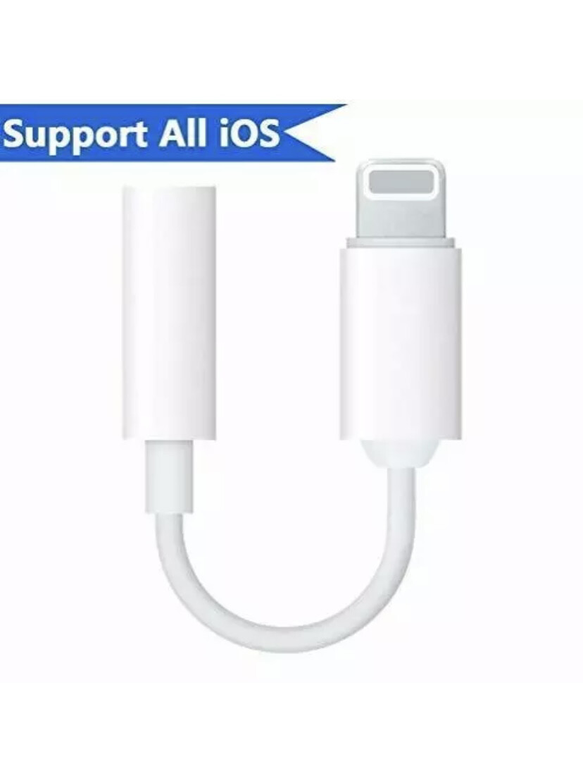 For Apple iPhone Headphone Adapter Jack Lightning to 3.5mm Cord Dongle
Listen to Music, Supports IOS