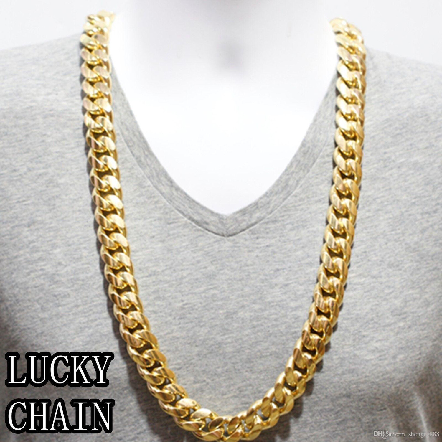 Gift Sale - 18K Miami Cuban link chain, 14 MM wide And 24 Inch long
