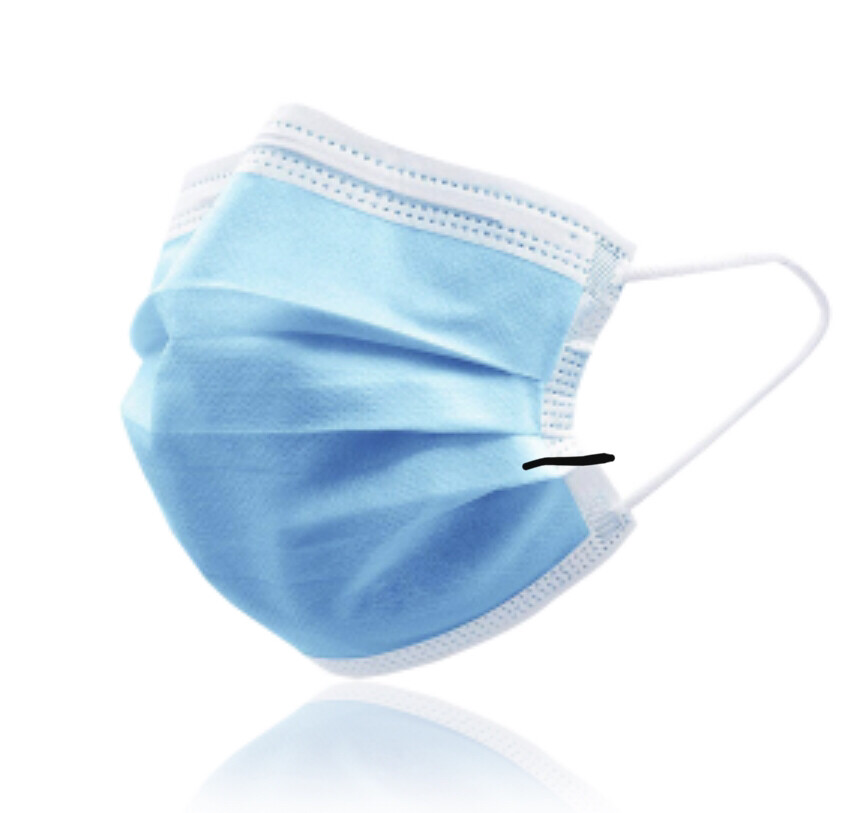 DISPOSABLE FACE MASK (FOR GENERAL USE) - (PACK OF 50)