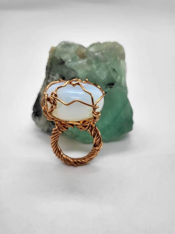 Gemstone Copper Rings