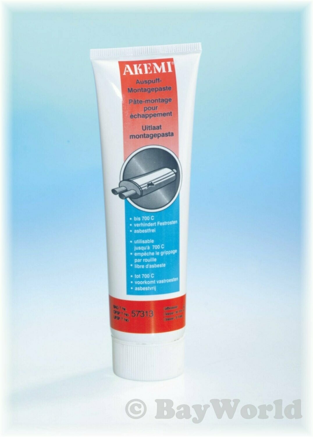 Auspuffmontagepaste zum abdichten von Abgasrohren 140g AKEM asbestfrei
