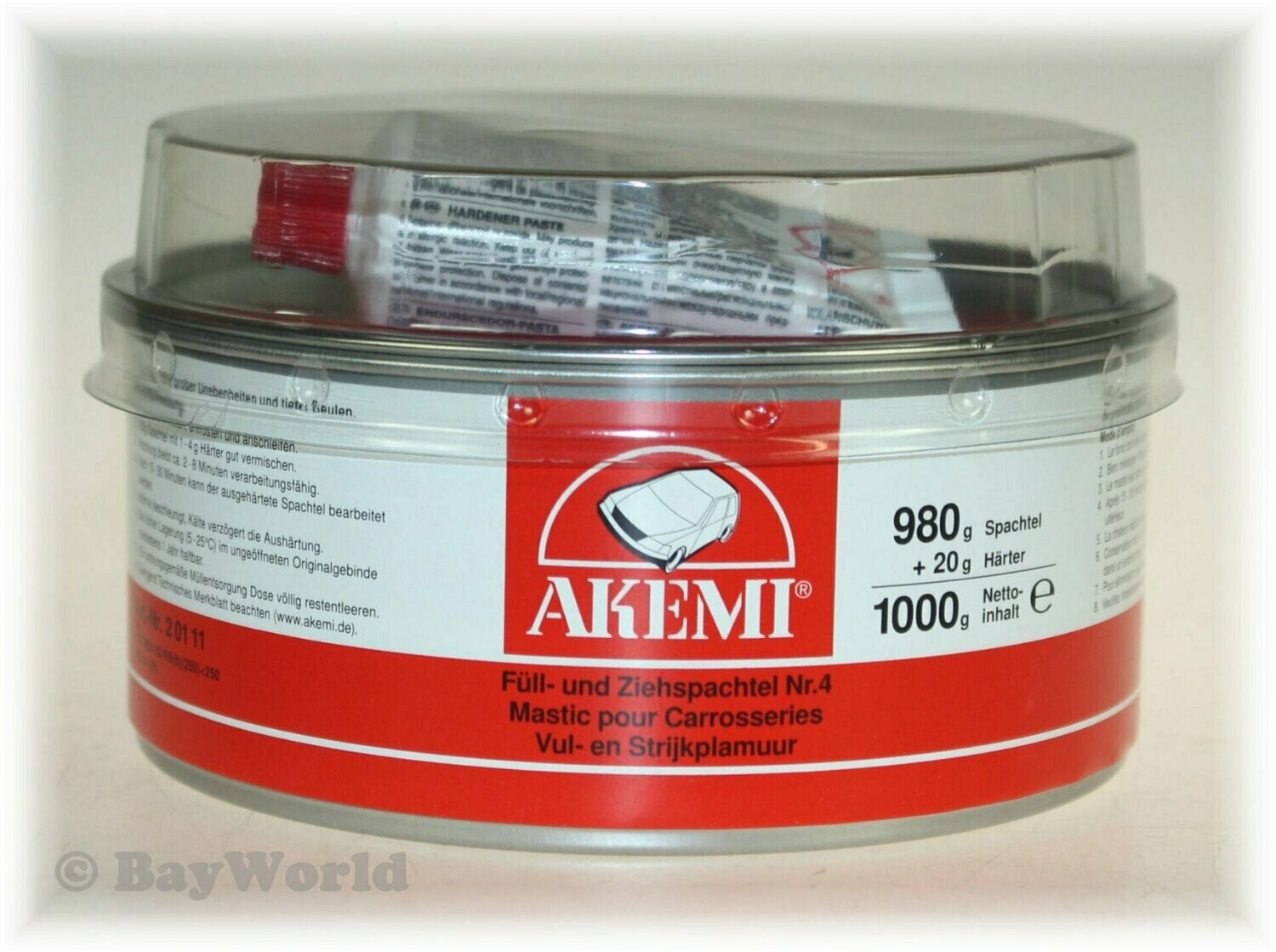 AKEMI 1 Kg Füll- und Ziehspachtel Karosserie-Spachtelmasse