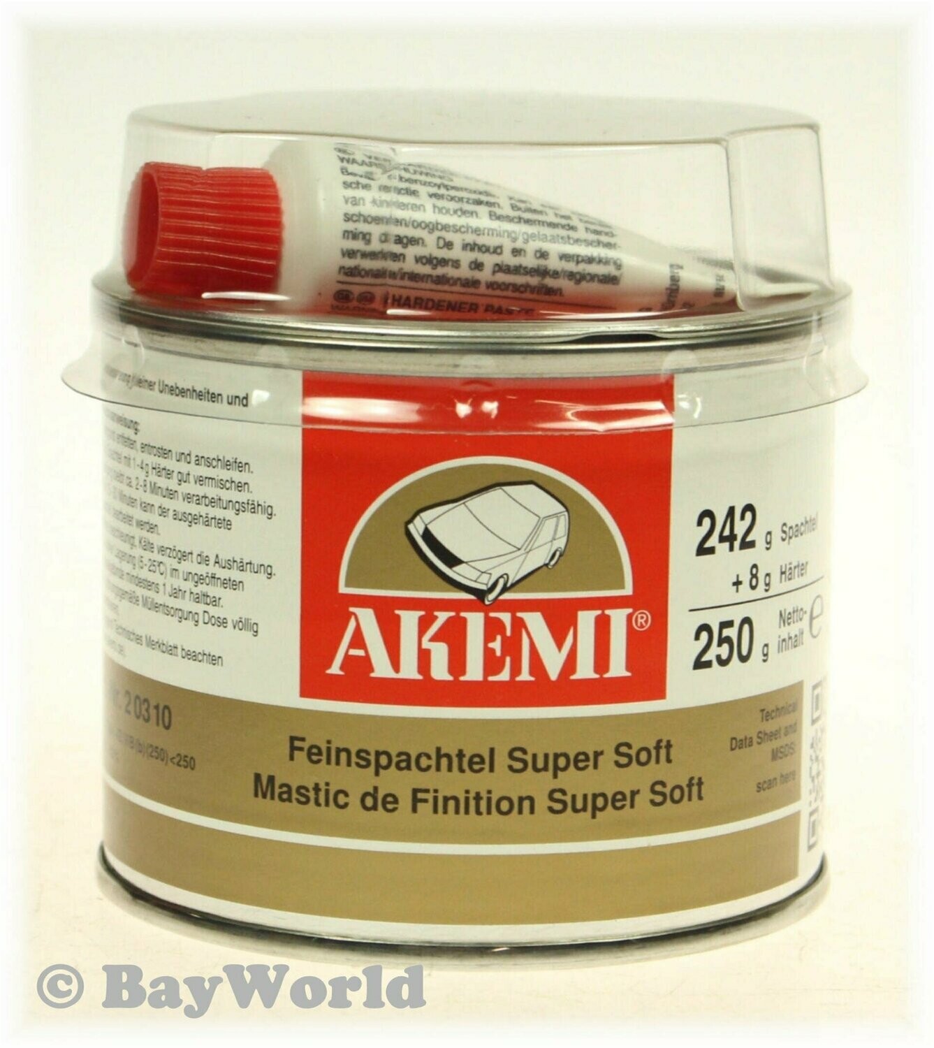 AKEMI 250g Feinspachtel Super Soft Karosseriespachtelmasse