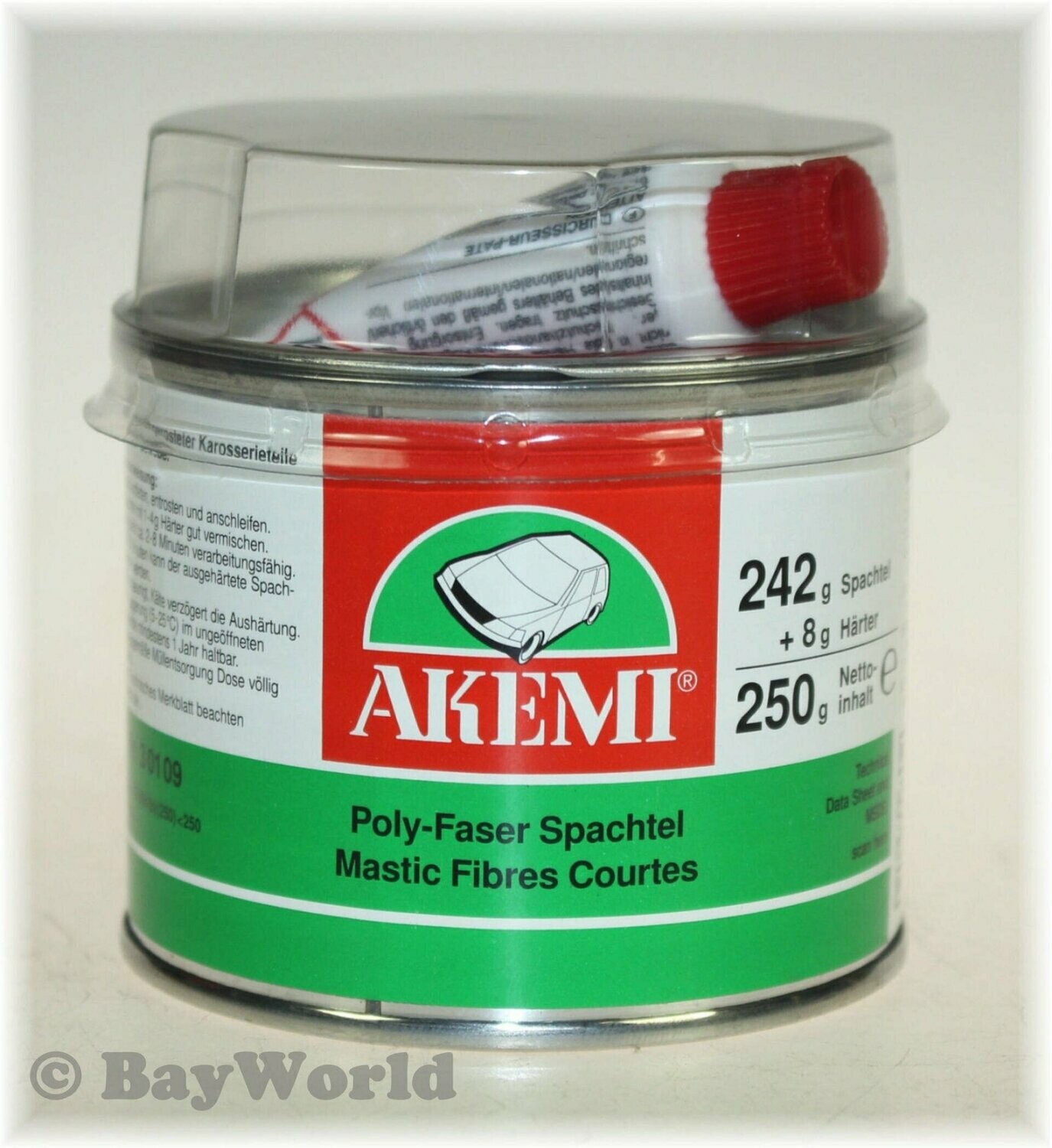 AKEMI Poly-Faser Spachtelmasse mit Glasfaserzusatz 250g