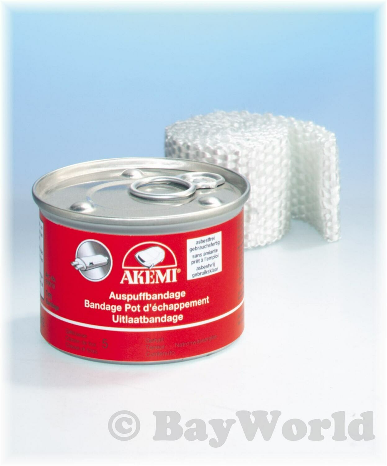 AKEMI Auspuffbandage 1m zum Abdichten von Löchern und Rissen 80010 Reparatur-Set