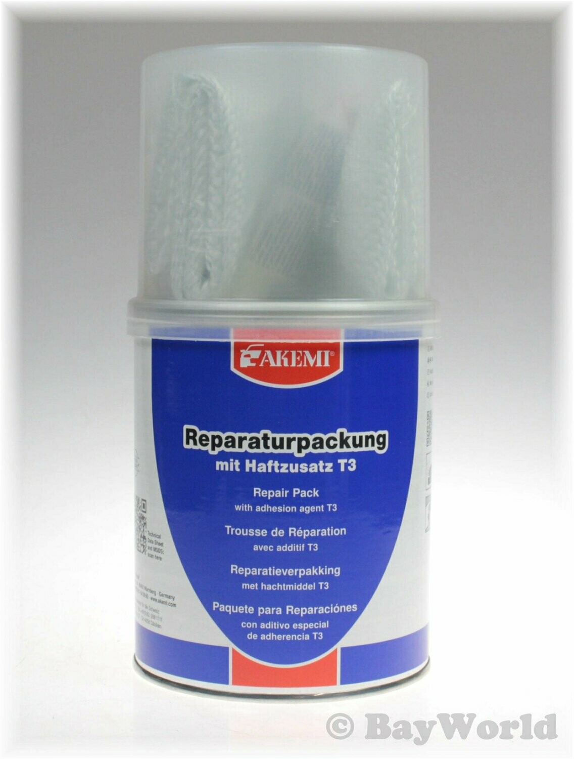 AKEMI 1000g Reparaturharz –Packung KFZ Aluminium Stahl Eisen Holz Stein 30205