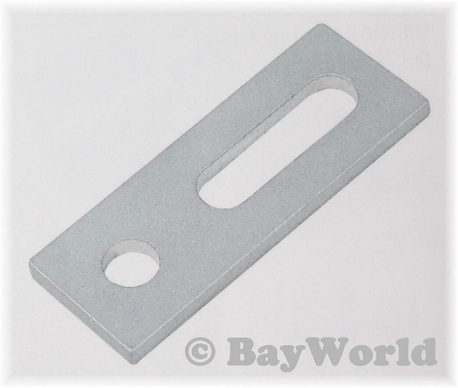 10 Adapterplatten Blech für M10 Stockschraube Edelstahl V2A Solar Schiene PV M9643