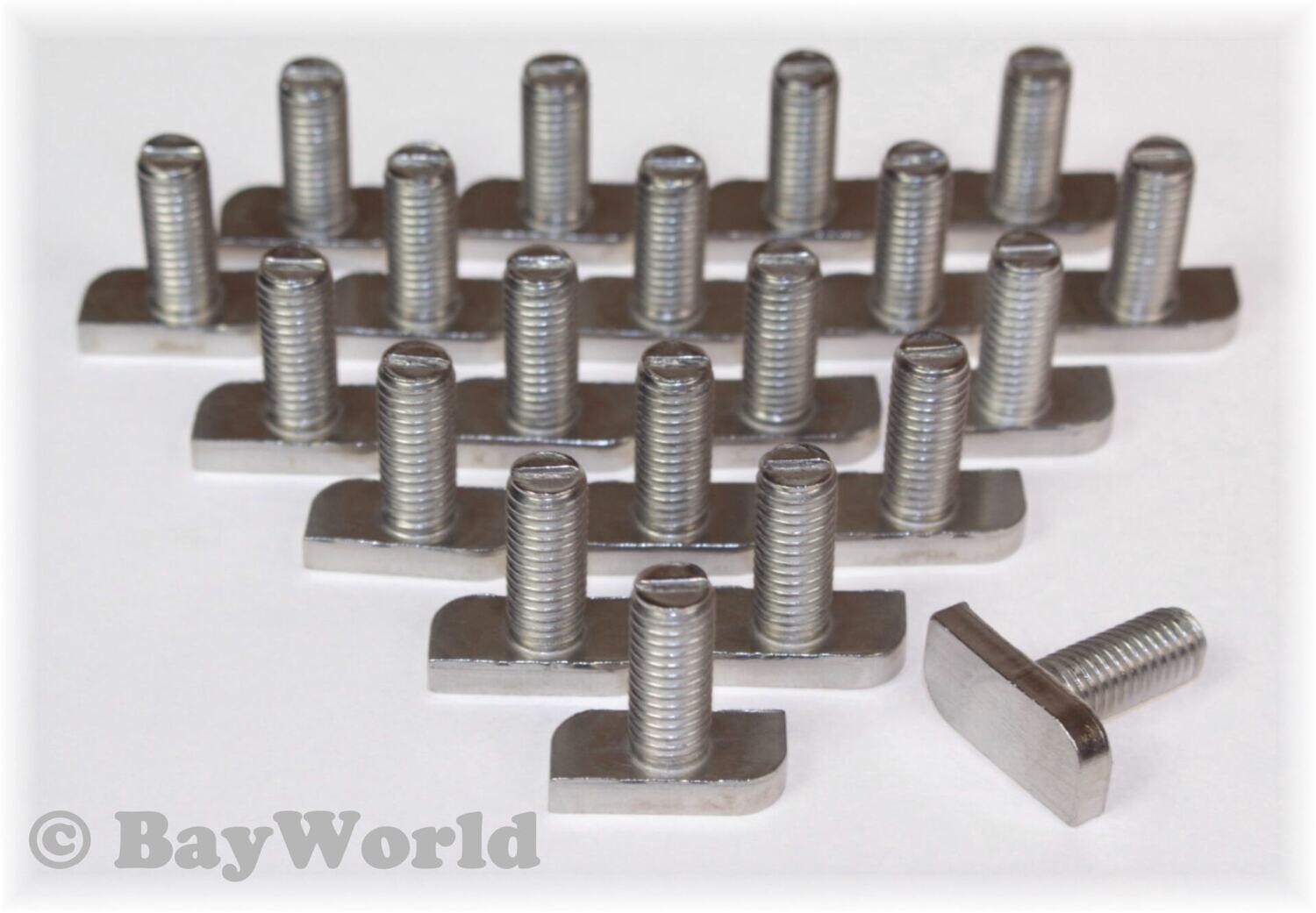 20 St. Hammerkopfschraube M8x20mm Edelstahl A2-50 Ankerschiene Solar PV t-bolts