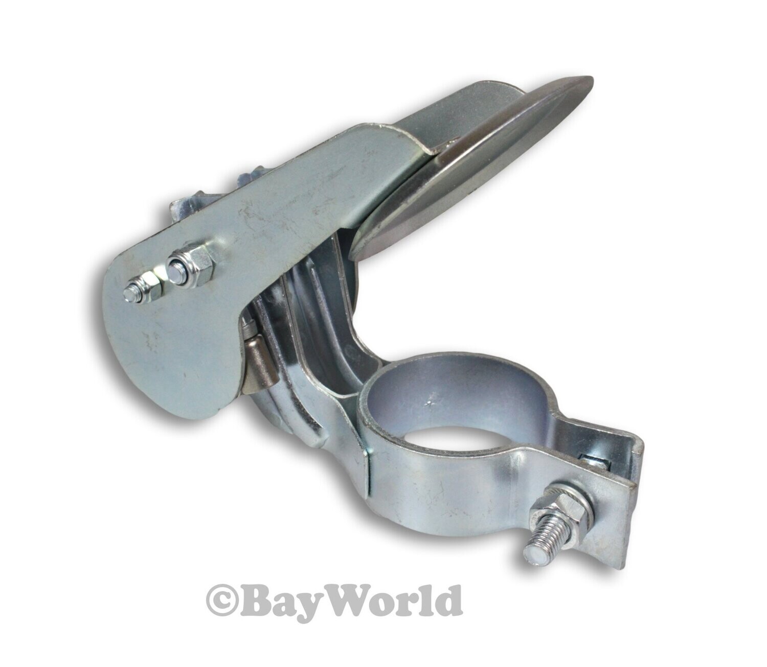 45mm Typ-D Regenkappe Edelstahl V2A Hoch-Auspuff Wetterklappe 40 - 50mm