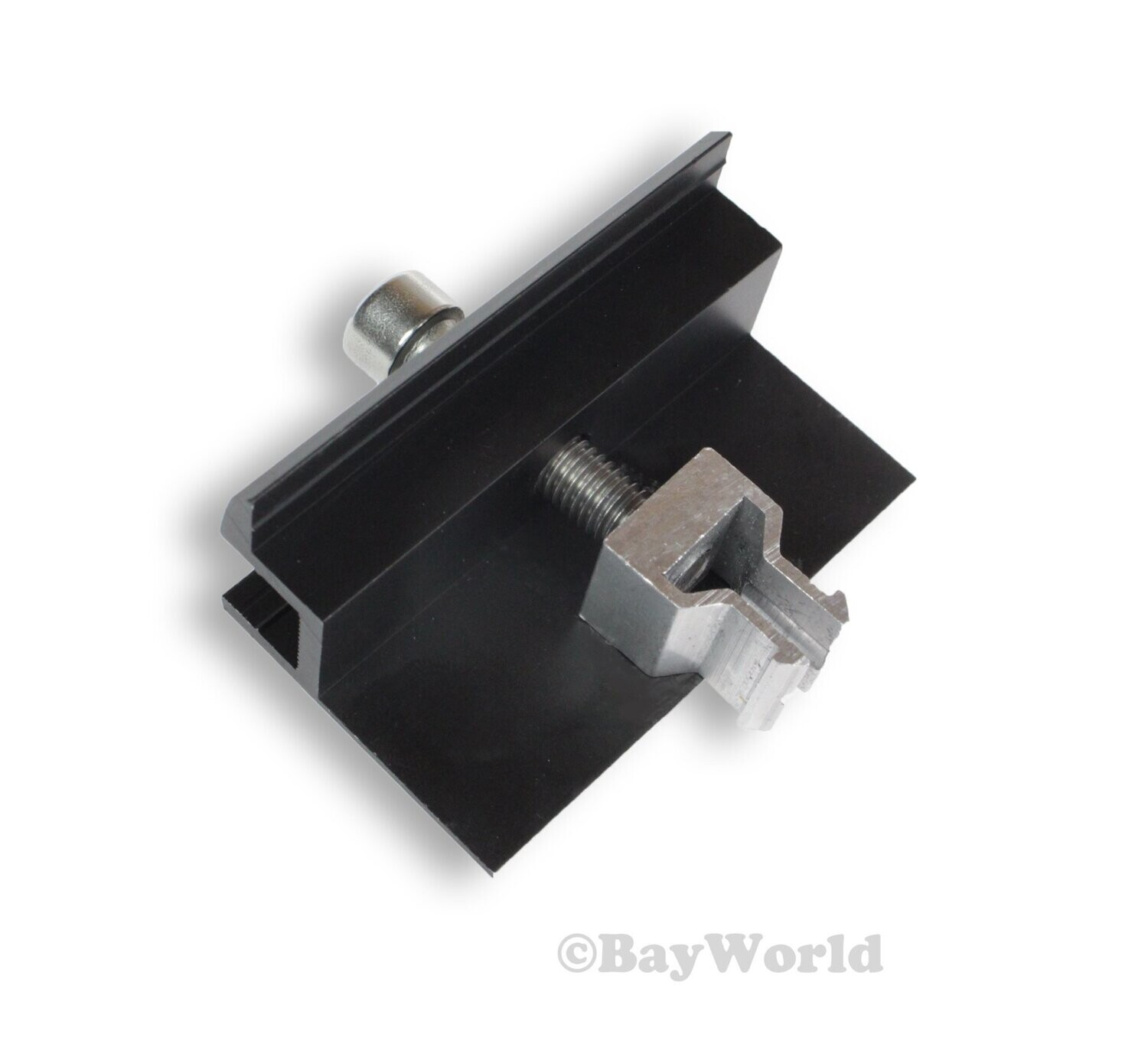 10 St. Modulendklemme Clip ALU schwarz für gerahmte Photovoltaik-Module 38mm PV