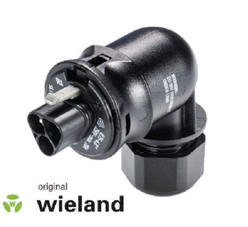 Wieland Winkelstecker Steckverbinder RST20I3S S1 YR1 V SW Solar Balkonkraftwerk