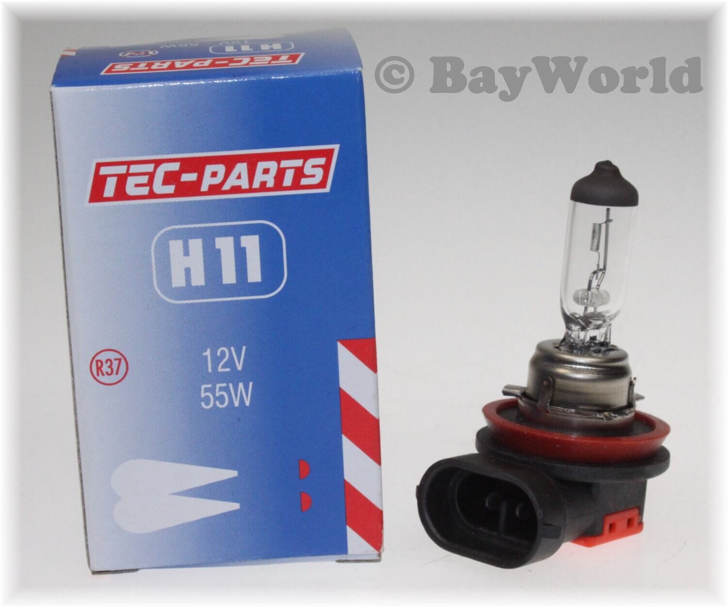 1 St. H11 12V 55W PGJ19-2 Halogen Glühlampe Auto Glühbirne 12110 TEC-PARTS TOP
