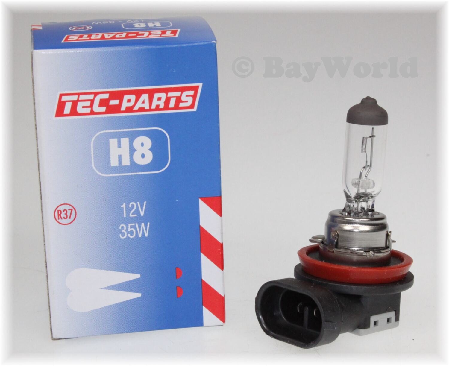 1 St. H8 12V 35W PGJ19-1 Halogen Glühlampe Auto Glühbirne 12080 TEC-PARTS TOP