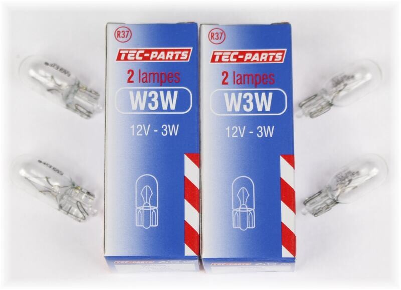 2Set = 4St. Birne W3W 12V 3W Glühlampe 12934 TEC-PARTS Glaskolben Leuchte T10 2Set = 4St. Birne W3W 12V 3W Glühlampe 12934 TEC-PARTS Glaskolben Leuchte T10