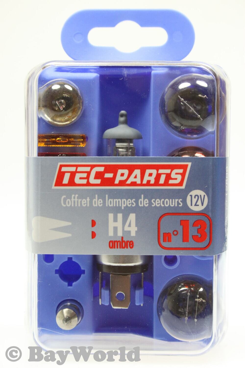 Lampenset 10tlg. H4 12V Bremslicht 21W 5W Sicherung 5A 10A 25A TEC-Parts 12809