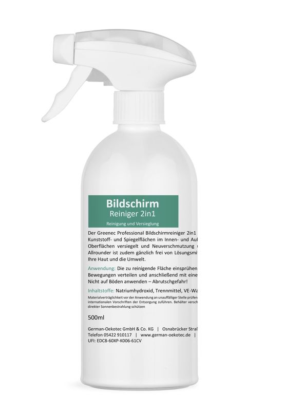 Bildschirm-Reiniger 2in1 Reinigung Lotus-Effekt biologisch abbaubar Glasreiniger Bildschirm-Reiniger 2in1 Reinigung Lotus-Effekt biologisch abbaubar Glasreiniger