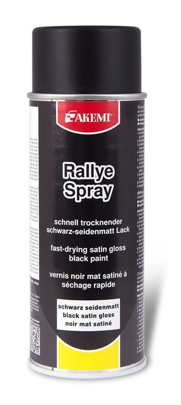 AKEMI Rally-Farbspray schwarz seidenmatt hohe Deckkraft schnell trocknend