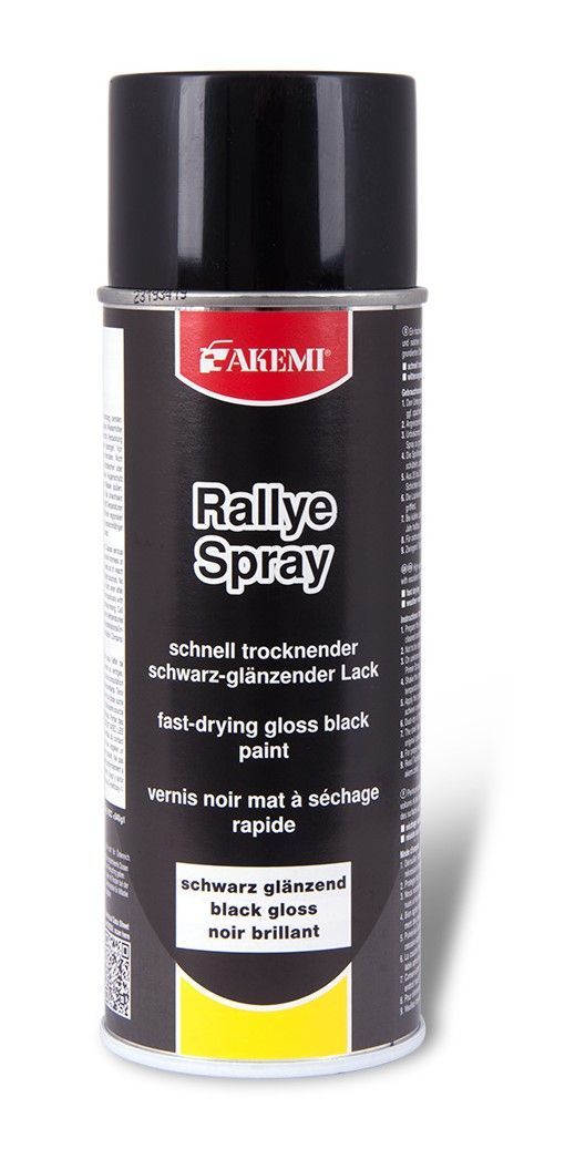 AKEMI Rally-Farbspray schwarz glänzend hohe Deckkraft schnell trocknend