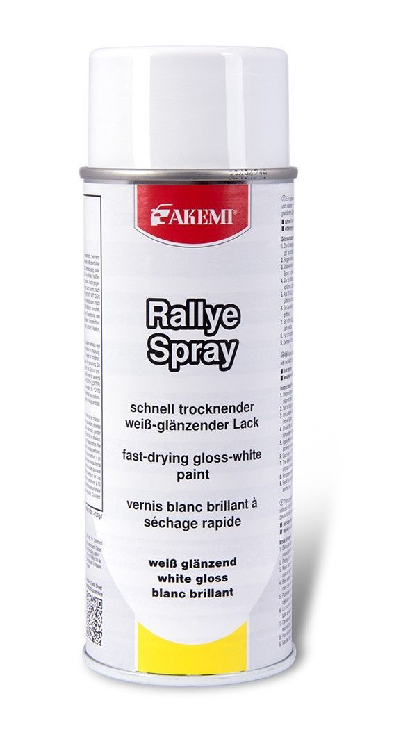 AKEMI Rally-Farbspray weiß glänzend hohe Deckkraft schnell trocknend