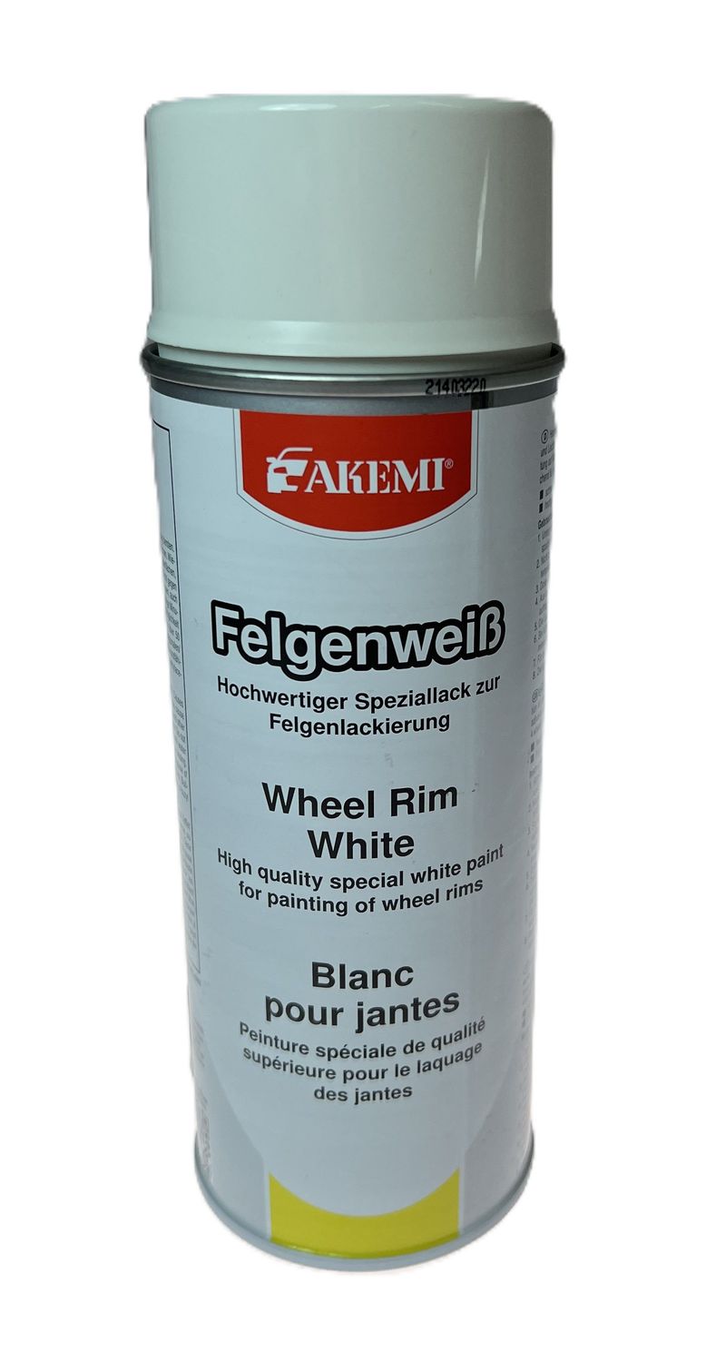 AKEMI Felgen-Farbspray wieß glänzend hohe Deckkraft schnell trocknend