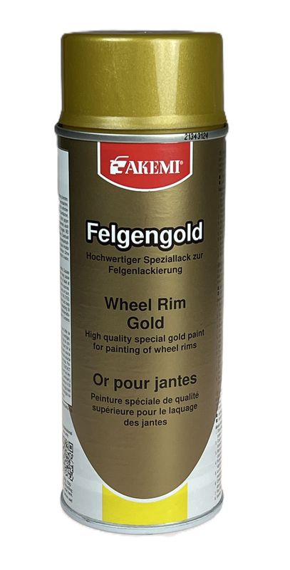 AKEMI Felgen-Farbspray Gold glänzend hohe Deckkraft schnell trocknend