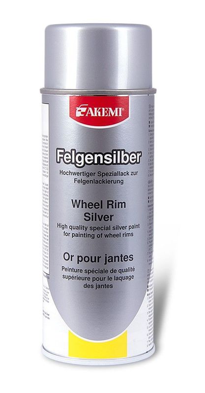 AKEMI Felgen-Farbspray Silber glänzend hohe Deckkraft schnell trocknend
