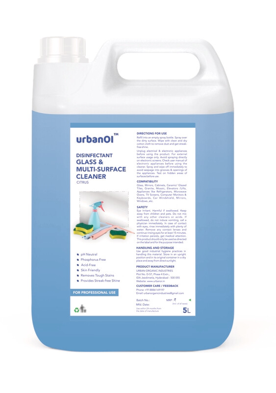 UrbanOI Glass &amp; Multi-Surface Cleaner - 5L