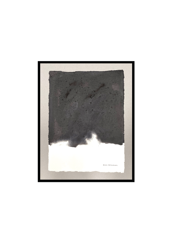 • №177 • Whistling in the dark •
2022 •
A3 30x42 pigment/
Handmade paper
Incl frame
