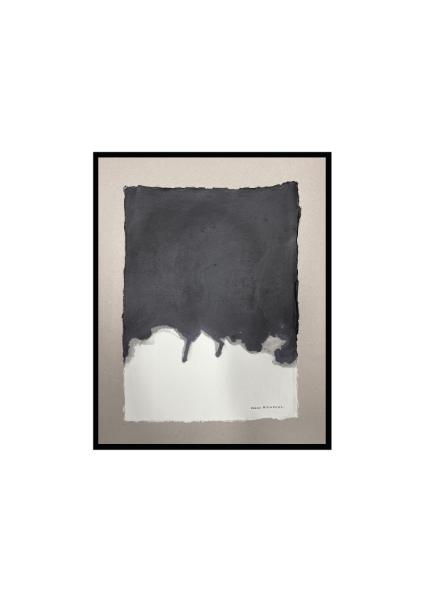 • №176 • Whistling in the dark •
2022 •
A3 30x42 pigment/
Handmade paper
Incl frame