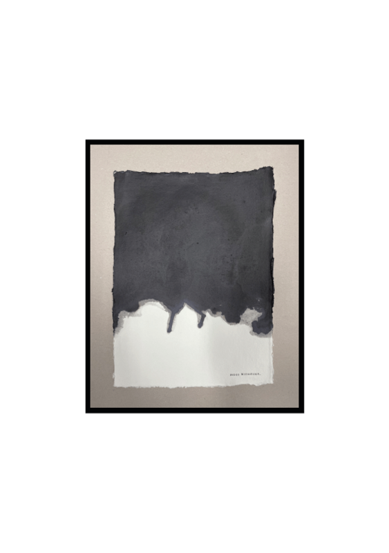 • №176 • Whistling in the dark •   
 2022 •
A3 30x42 pigment/
Handmade paper 
Incl frame