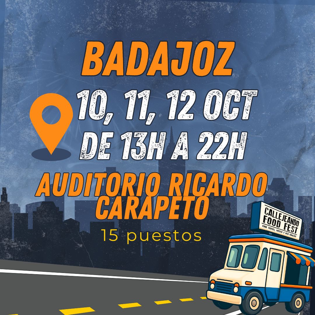 Market Badajoz - 10, 11 y 12 de octubre - Callejeando Food Fest