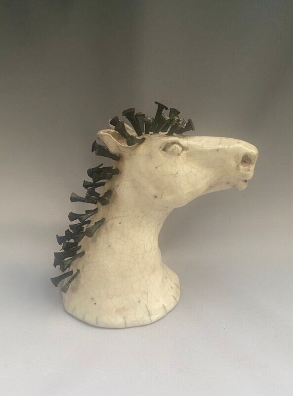 Small raku horse 2
